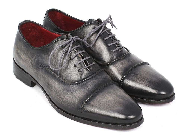 captoe oxfords grey and black