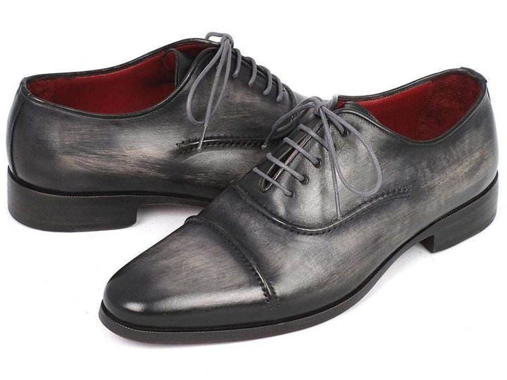 captoe oxfords grey and black