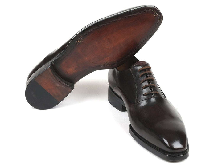 Paul Parkman Men's Brown Plain Toe Oxfords - WKshoes