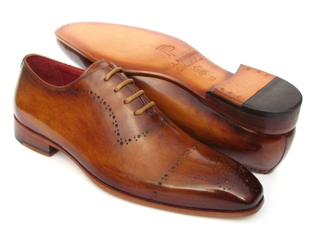 Paul Parkman Light Brown Classic Brogues (ID#ZLS32CML) - WKshoes