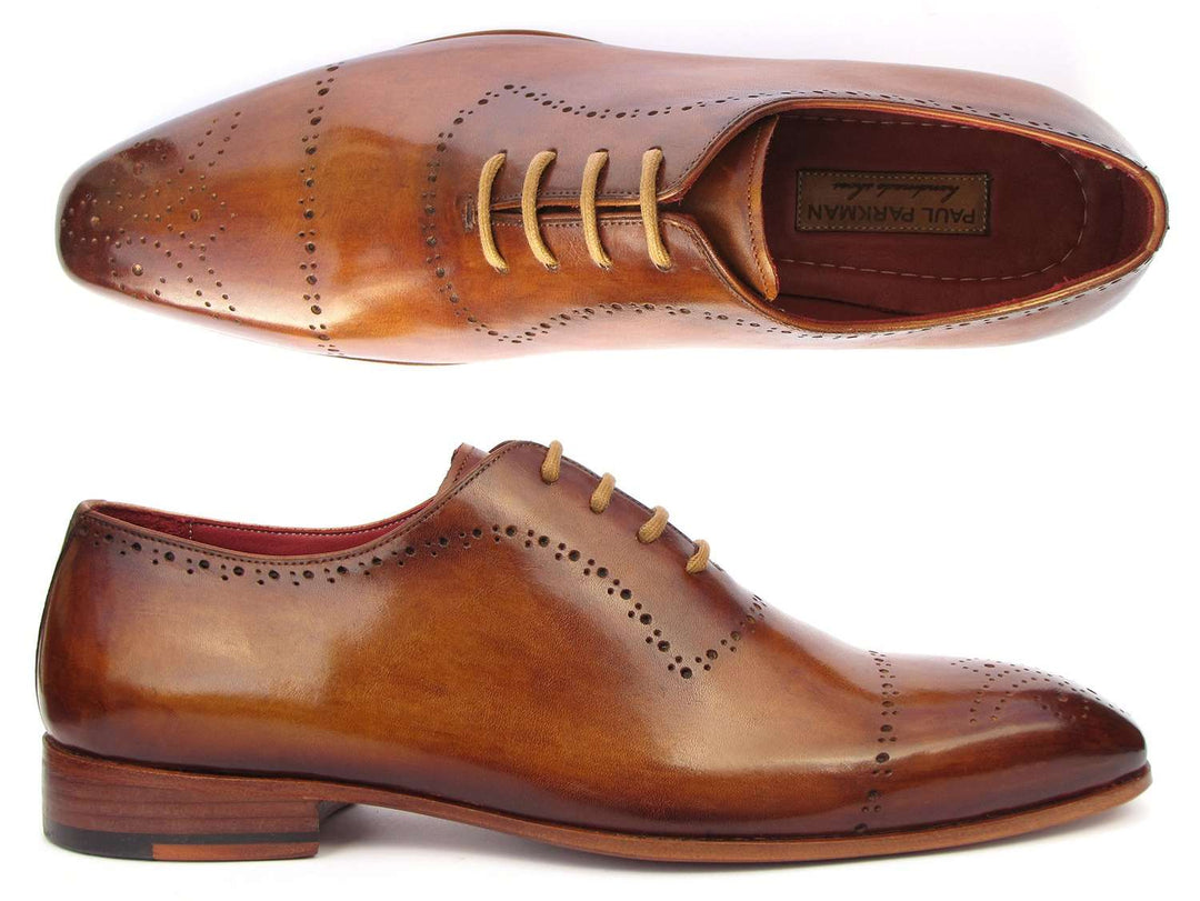 Paul Parkman Light Brown Classic Brogues (ID#ZLS32CML) - WKshoes