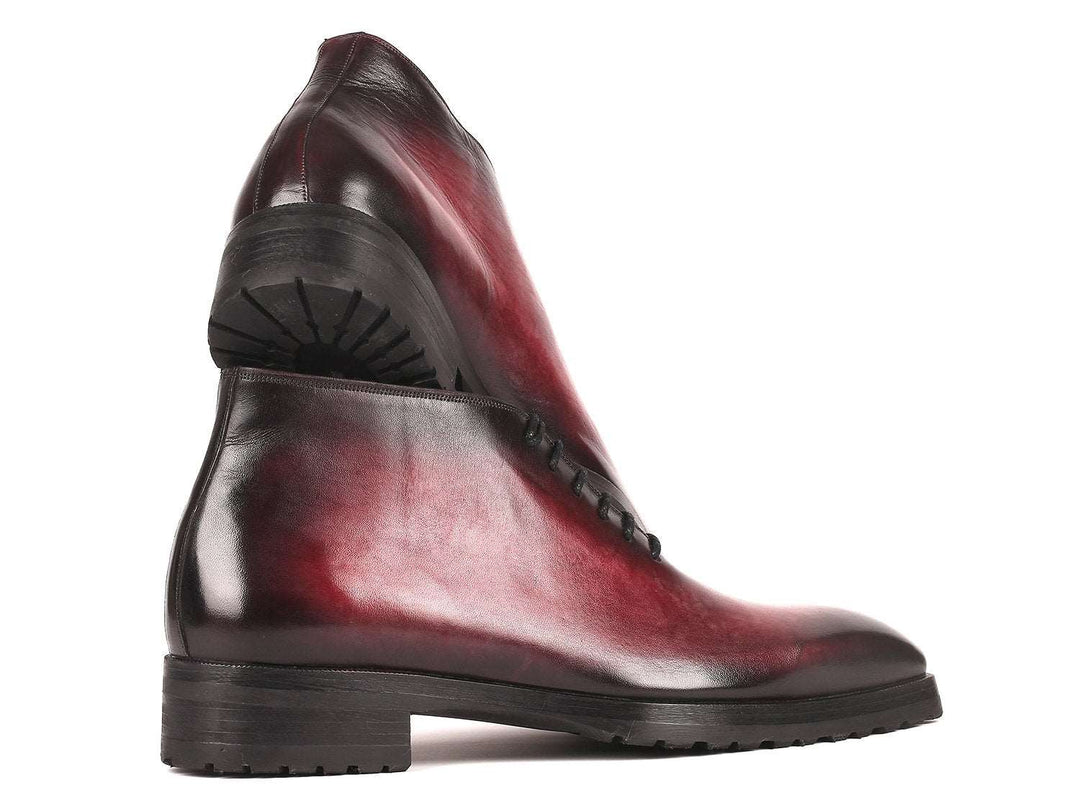 Paul Parkman Men's Ankle Boots Bordeaux Burnished (ID#791BRD13) - WKshoes