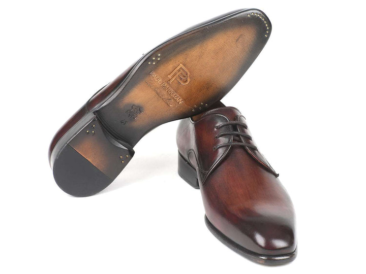 Paul Parkman Antique Brown Derby Shoes - WKshoes