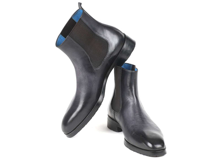 Paul Parkman Black & Gray Chelsea Boots - WKshoes