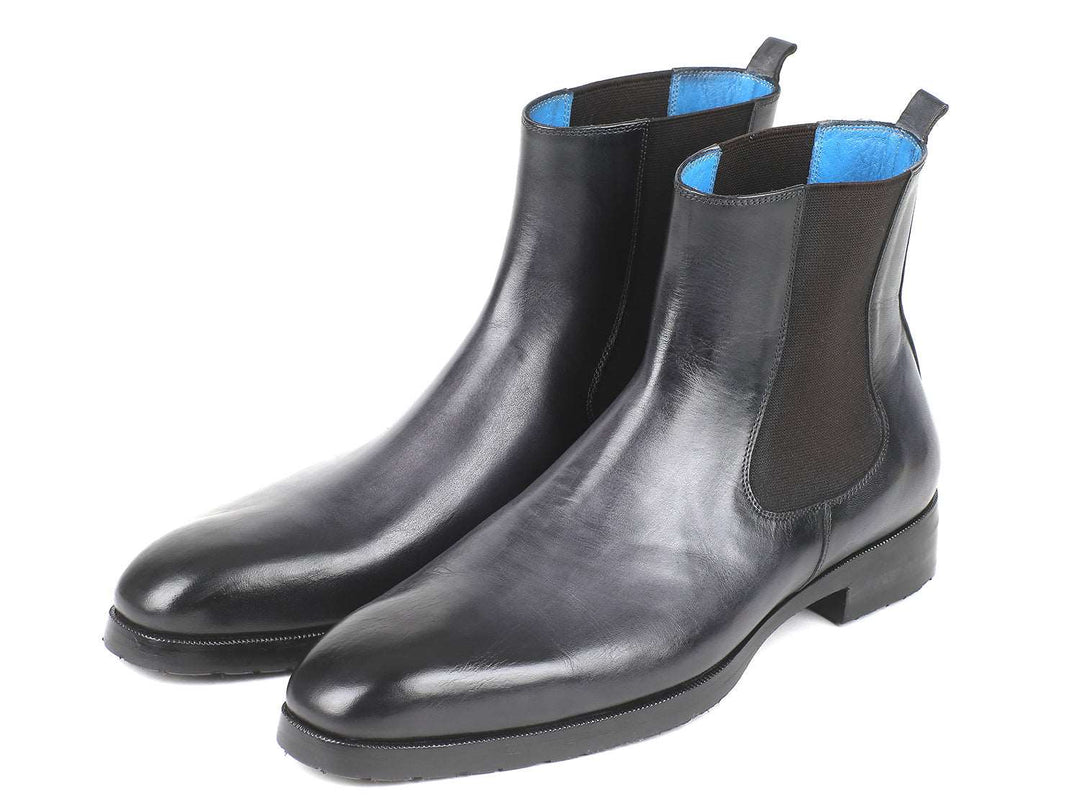 Paul Parkman Black & Gray Chelsea Boots - WKshoes