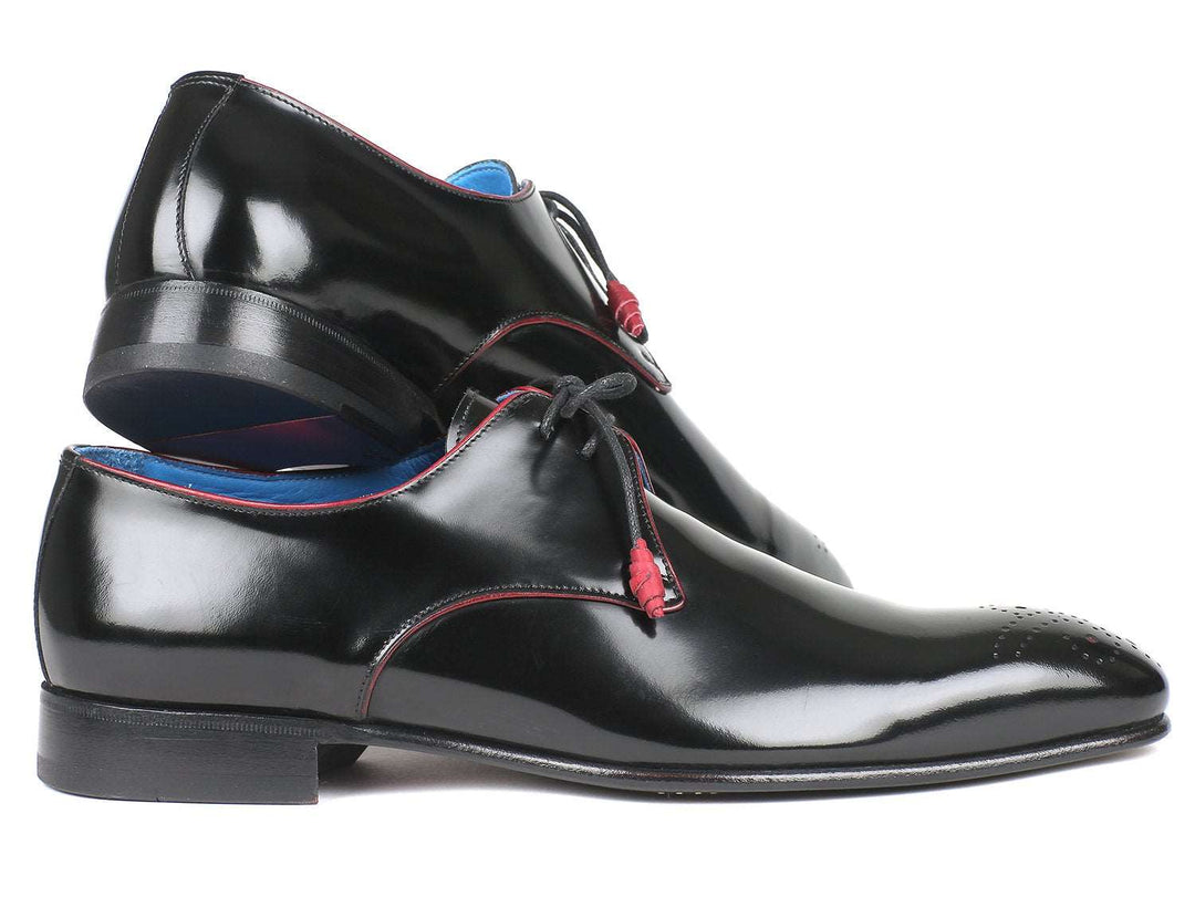 Paul Parkman Medallion Toe Black Derby Shoes (ID#54RG88) - WKshoes