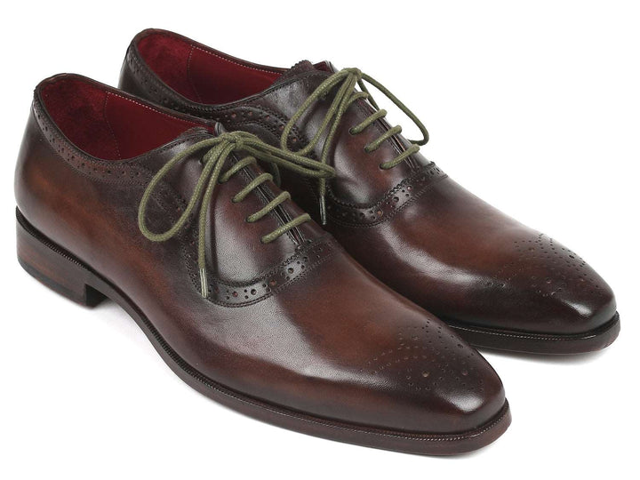 Paul Parkman Men's Brown Medallion Toe Oxfords (ID#FS78BW) - WKshoes