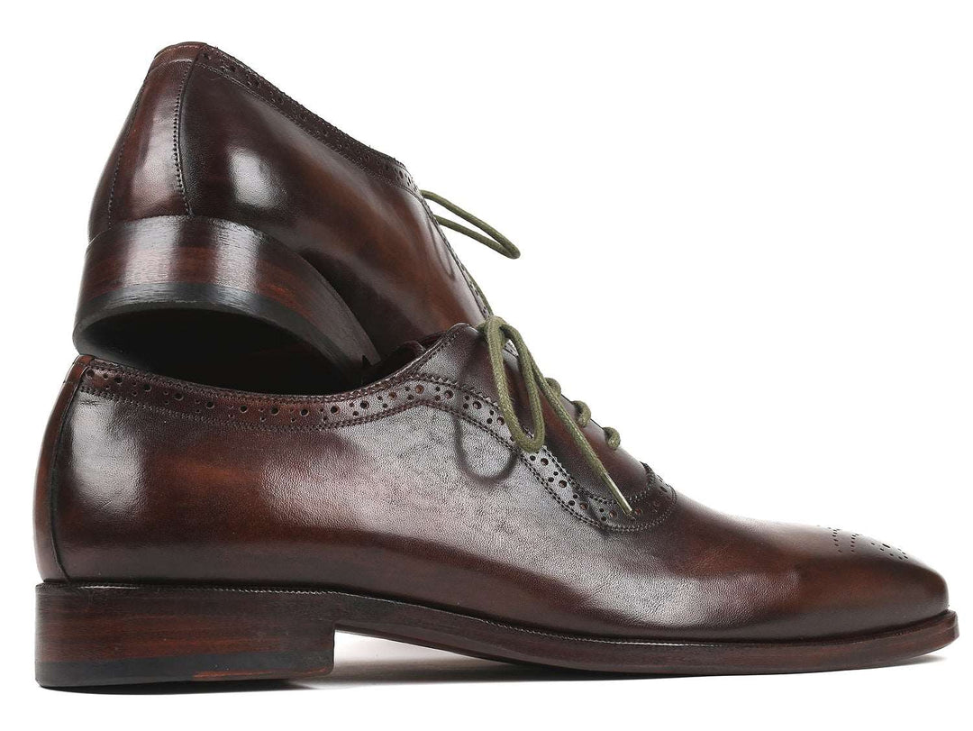 Paul Parkman Men's Brown Medallion Toe Oxfords (ID#FS78BW) - WKshoes