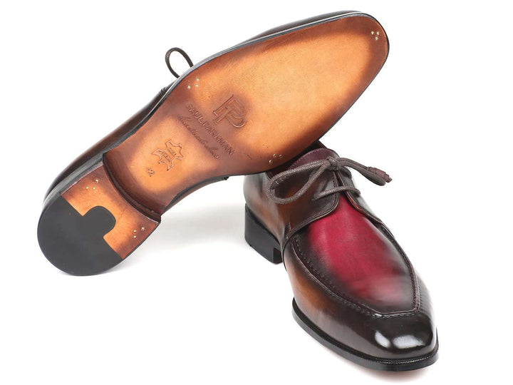 Paul Parkman Brown & Bordeaux Derby Shoes