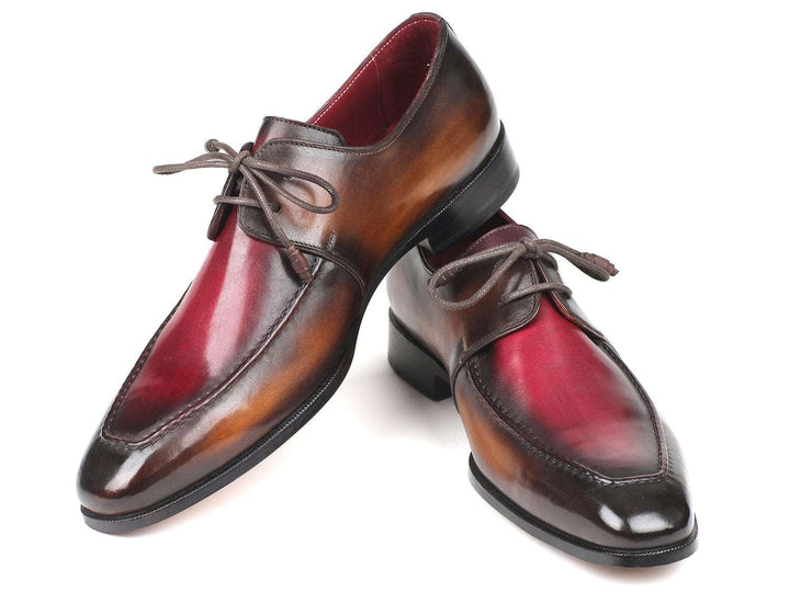 Paul Parkman Brown & Bordeaux Derby Shoes