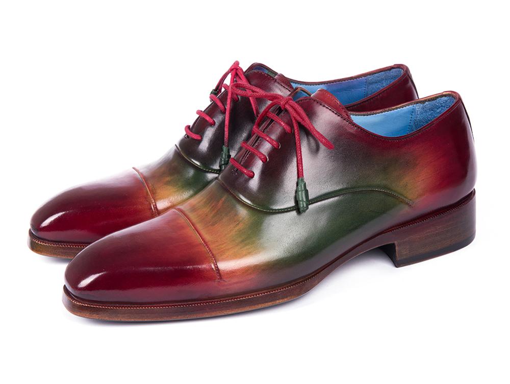 Paul Parkman Men's Captoe Oxfords Multicolor (ID#1744-MLT) - WKshoes