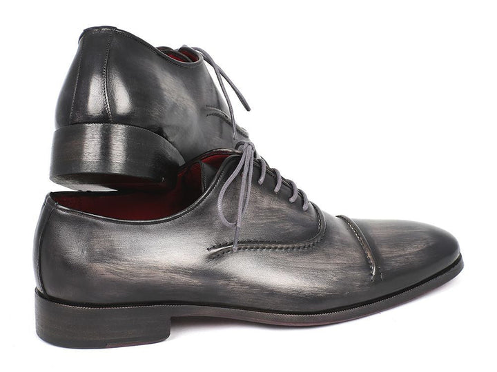 captoe oxfords grey and black