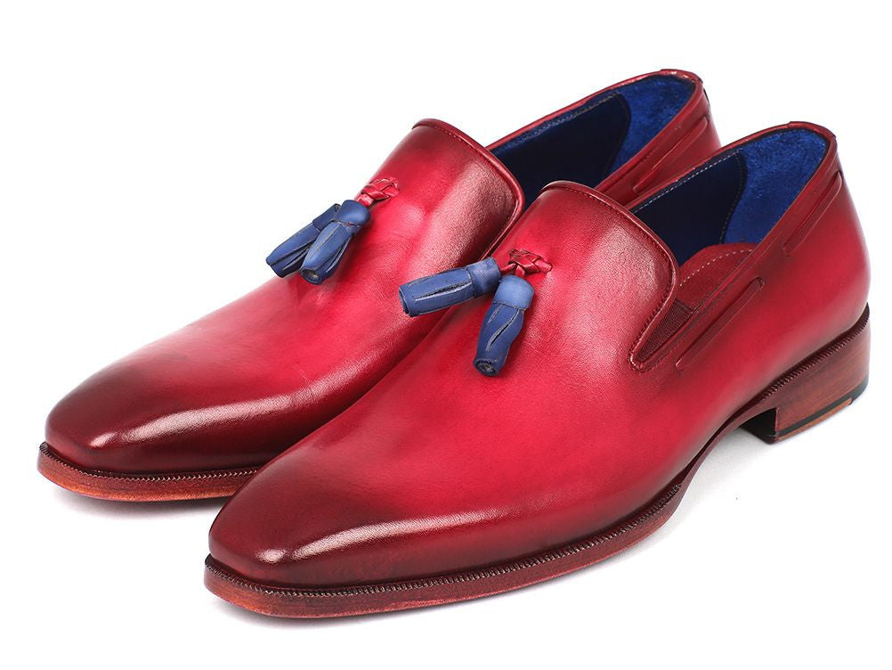 Paul Parkman Men's Tassel Loafer Burgundy (ID#5141BUR) - WKshoes