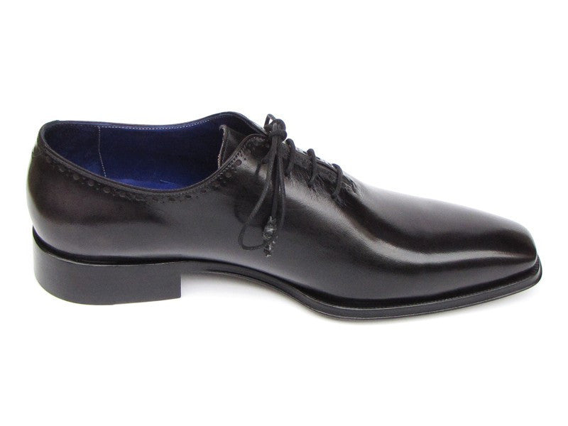 Paul Parkman Men's Plain Toe Oxfords Whole-cut Black (ID#025-BLK) - WKshoes