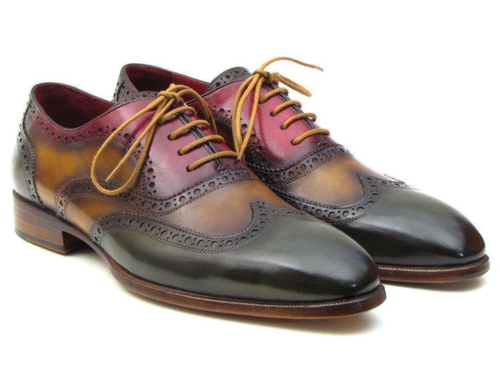 Paul Parkman Three Tone Wingtip Oxfords (ID#PP22F75) - WKshoes