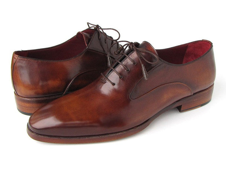 Paul Parkman Plain Toe Brown Calfskin Oxfords (ID#019-BRW) - WKshoes