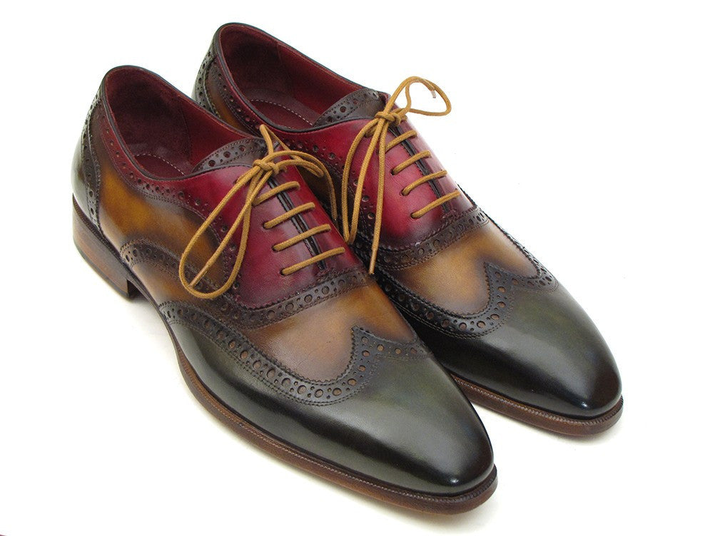 Paul Parkman Three Tone Wingtip Oxfords (ID#PP22F75) - WKshoes