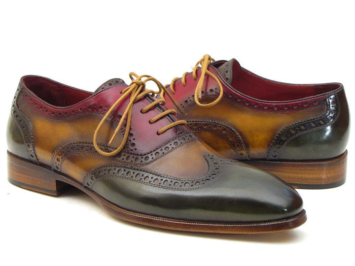 Paul Parkman Three Tone Wingtip Oxfords (ID#PP22F75) - WKshoes