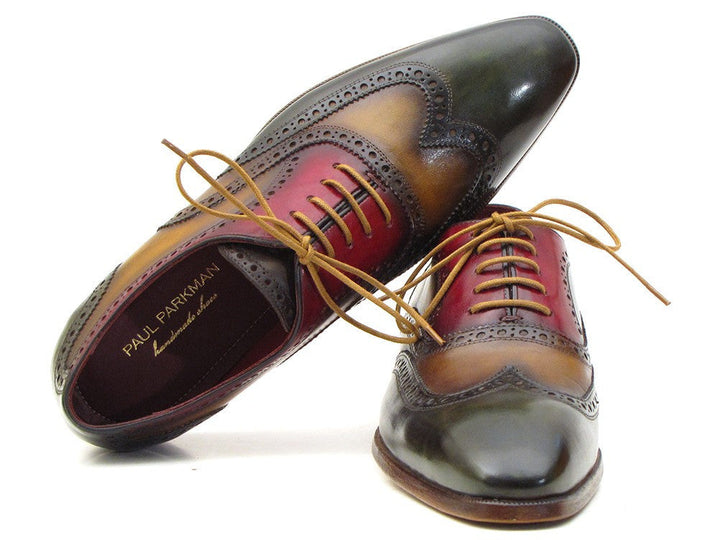 Paul Parkman Three Tone Wingtip Oxfords (ID#PP22F75) - WKshoes