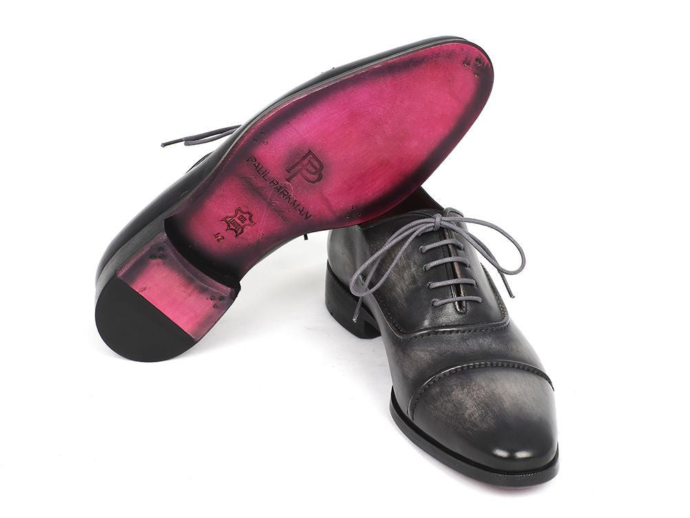 captoe oxfords grey and black