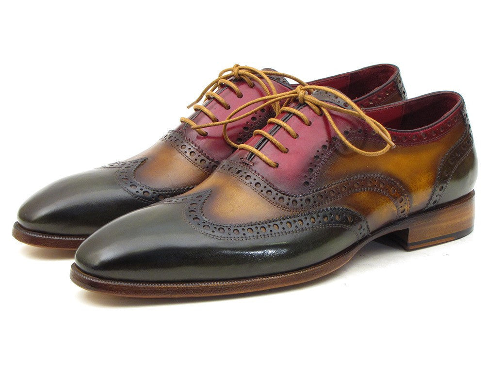 Paul Parkman Three Tone Wingtip Oxfords (ID#PP22F75) - WKshoes