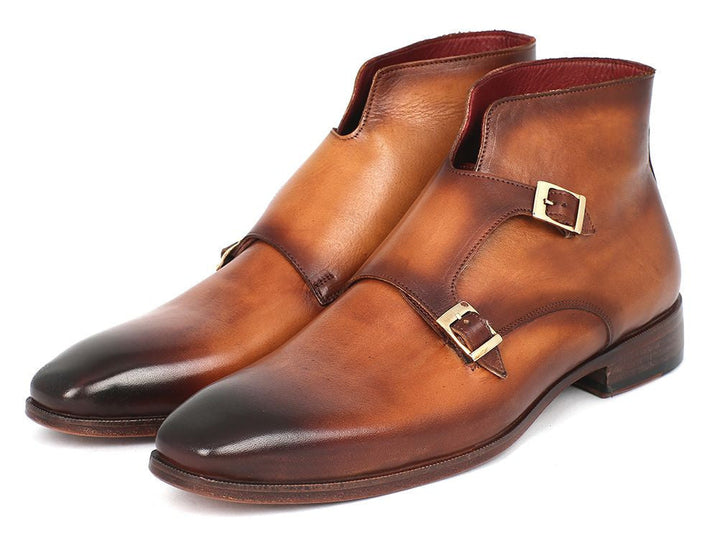 Paul Parkman Double Monkstrap Boots Brown (ID#8154-BRW) - WKshoes