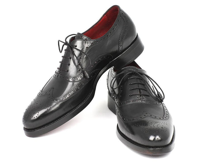 Paul Parkman Wingtip Oxford Goodyear Welted Black (ID#027-BLK) - WKshoes