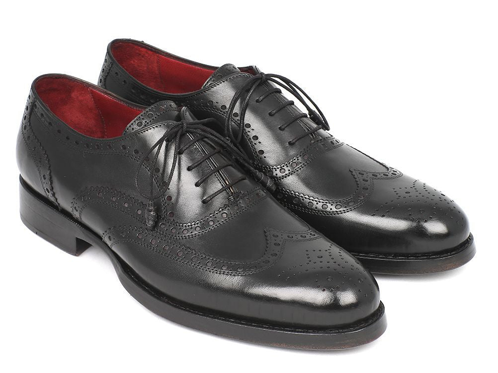 Paul Parkman Wingtip Oxford Goodyear Welted Black (ID#027-BLK) - WKshoes