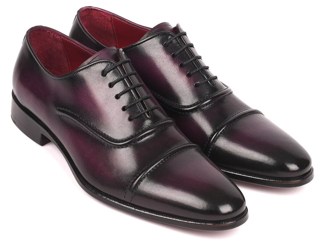 Paul Parkman Men's Purple Cap-Toe Oxfords - WKshoes