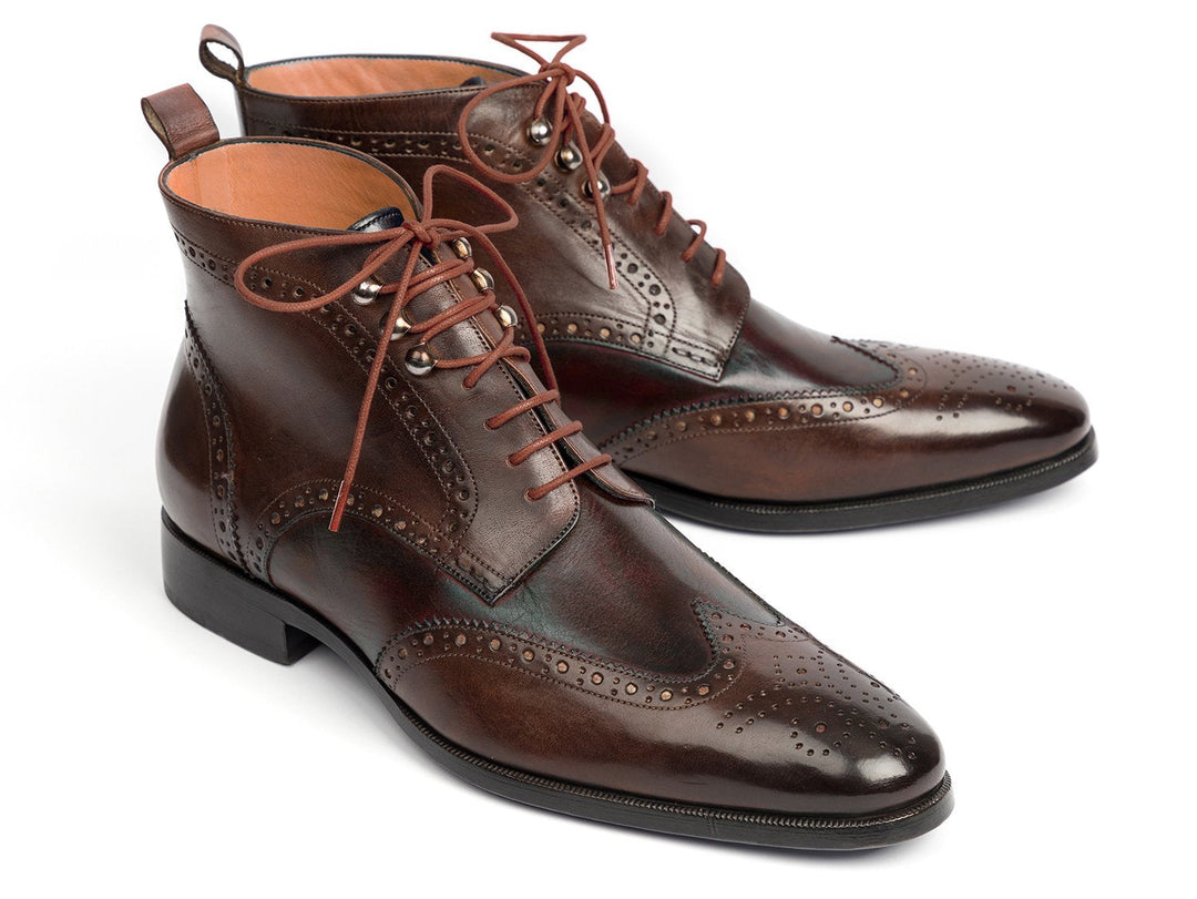 Paul Parkman Wingtip Ankle Boots Brown (ID#CH777BRW) - WKshoes