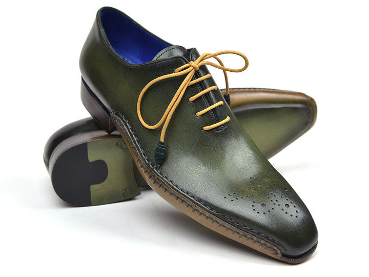 Paul Parkman Opanka Construction Oxfords Green (ID#86A5-GRN) - WKshoes