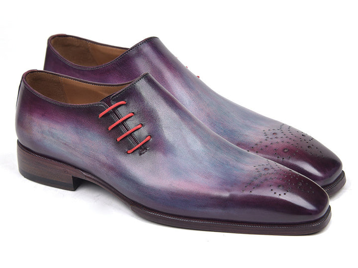 Paul Parkman Side Lace Oxfords Purple (ID#901F89) - WKshoes