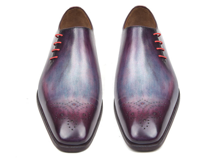 Paul Parkman Side Lace Oxfords Purple (ID#901F89) - WKshoes