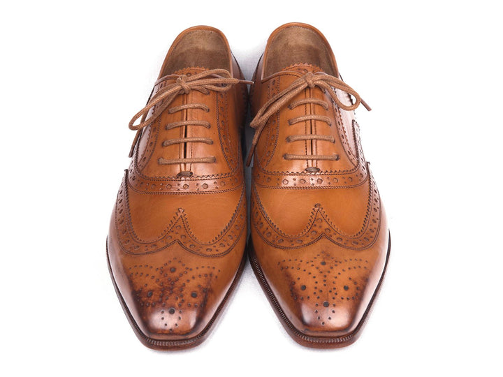 Paul Parkman Wingtip Oxfords Cognac (ID#5447-CGN) - WKshoes