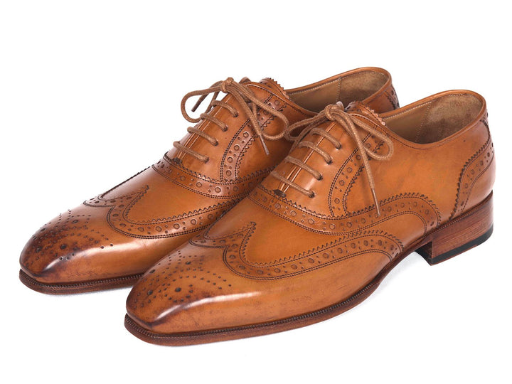 Paul Parkman Wingtip Oxfords Cognac (ID#5447-CGN) - WKshoes