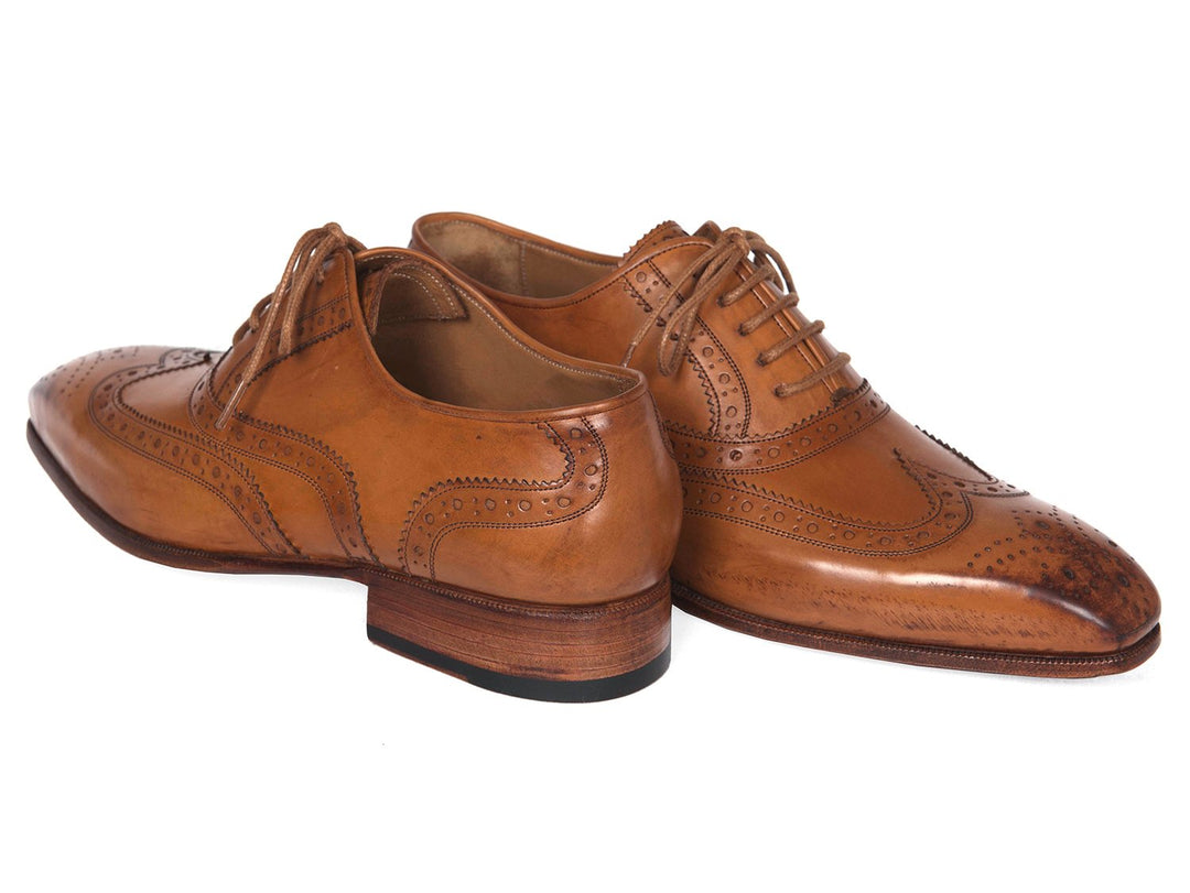 Paul Parkman Wingtip Oxfords Cognac (ID#5447-CGN) - WKshoes