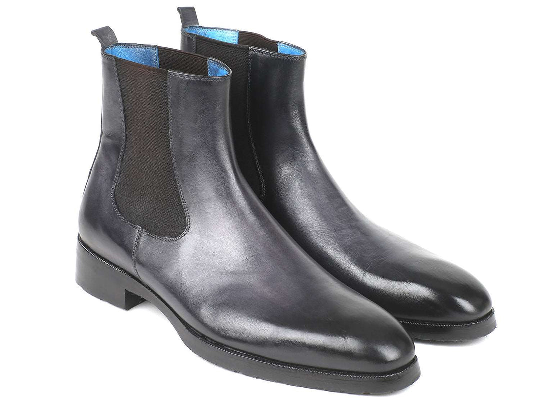 Paul Parkman Black & Gray Chelsea Boots - WKshoes