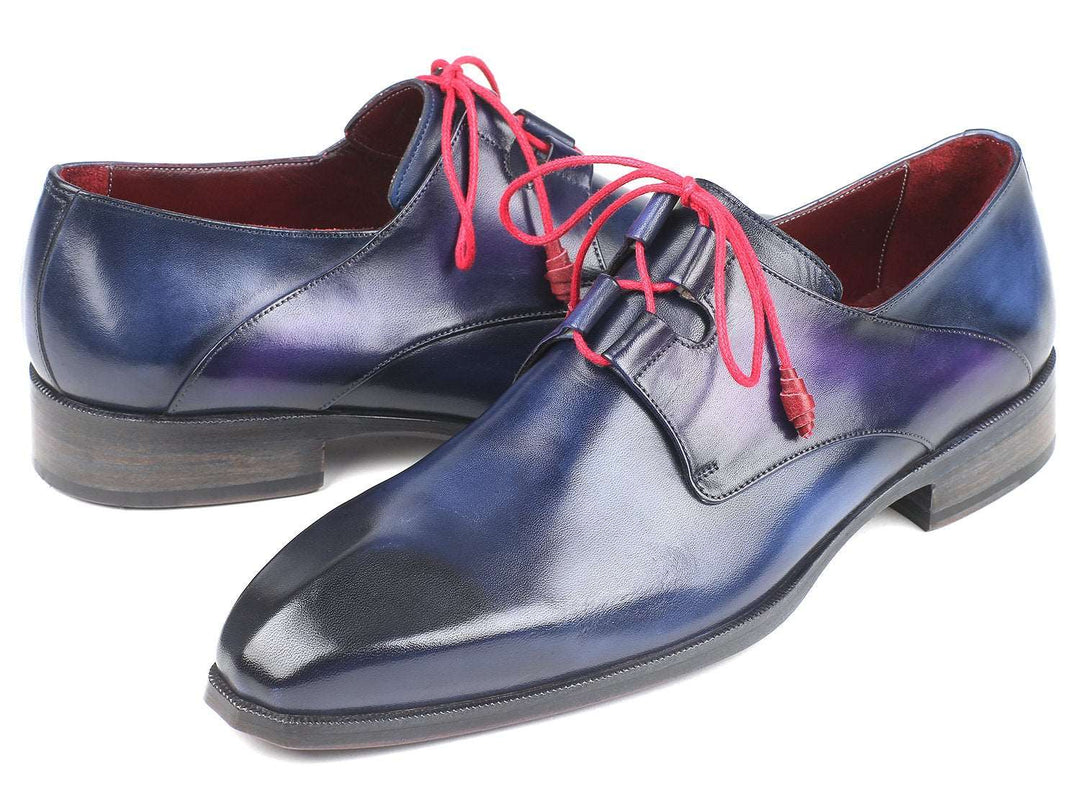 Paul Parkman Ghillie Lacing Blue Dress Shoes (ID#GT511BLU) - WKshoes