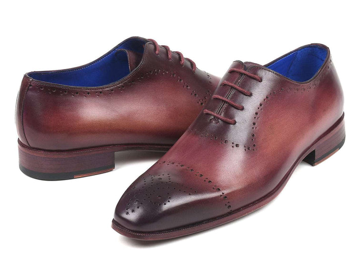 Paul Parkman Burgundy Hand-Painted Classic Brogues (ID#ZLS35BUR) - WKshoes