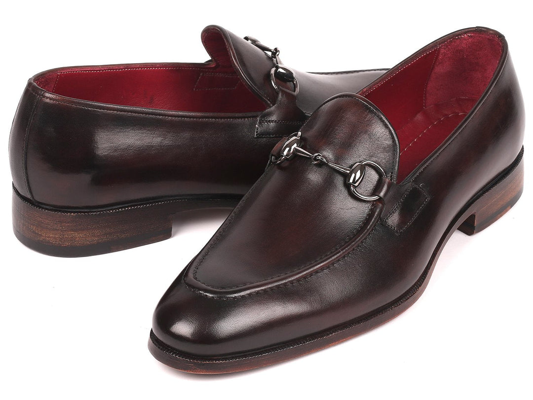 Paul Parkman Men's Horsebit Loafers Dark Brown - WKshoes