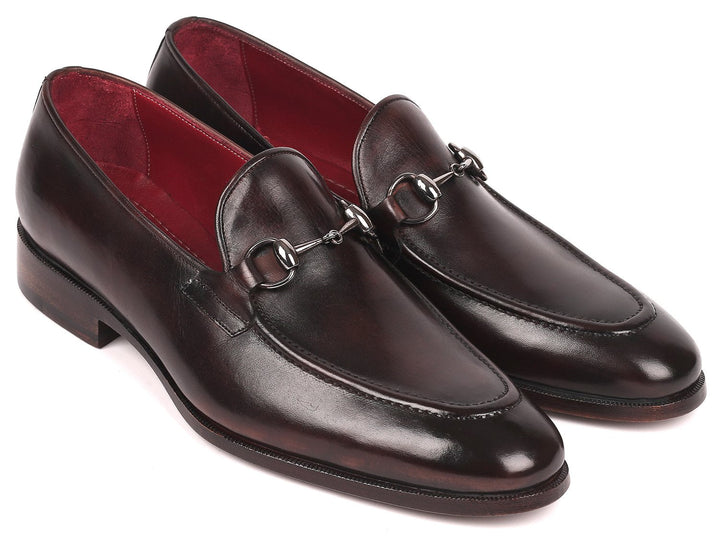 Paul Parkman Men's Horsebit Loafers Dark Brown - WKshoes