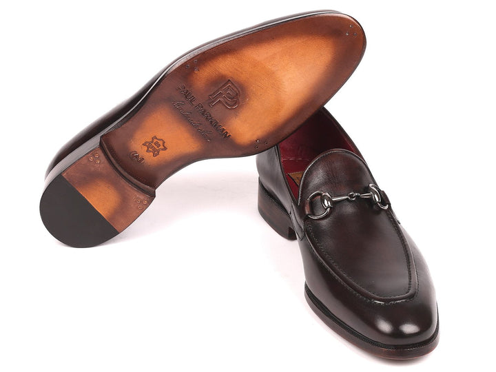 Paul Parkman Men's Horsebit Loafers Dark Brown - WKshoes