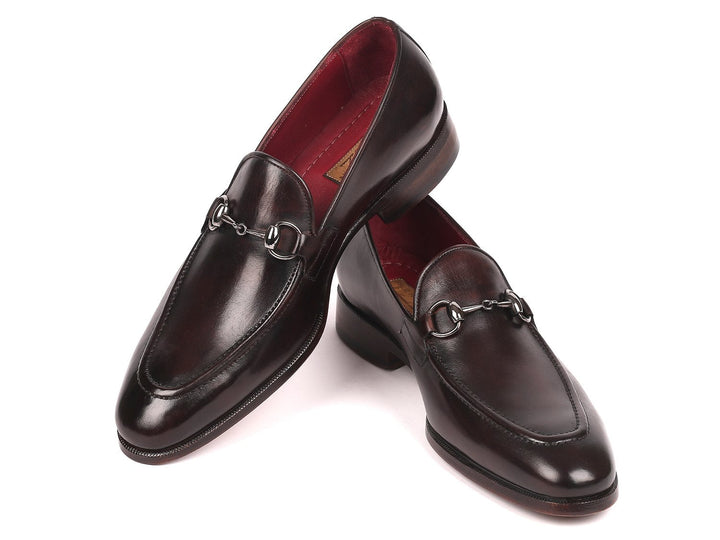 Paul Parkman Men's Horsebit Loafers Dark Brown - WKshoes