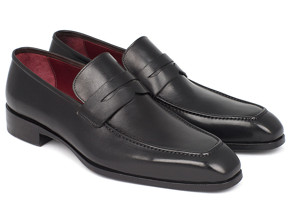 Paul Parkman Men's Penny Loafer Black Calfskin (ID#10BLK29) - WKshoes