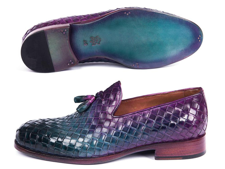 Paul Parkman Woven Leather Tassel Loafers Multicolor (ID#WVN88-MIX) - WKshoes