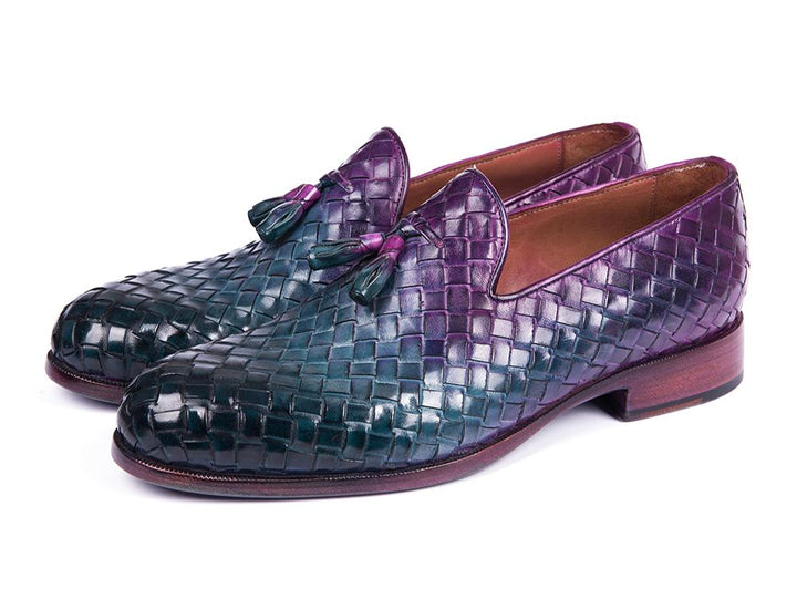 Paul Parkman Woven Leather Tassel Loafers Multicolor (ID#WVN88-MIX) - WKshoes