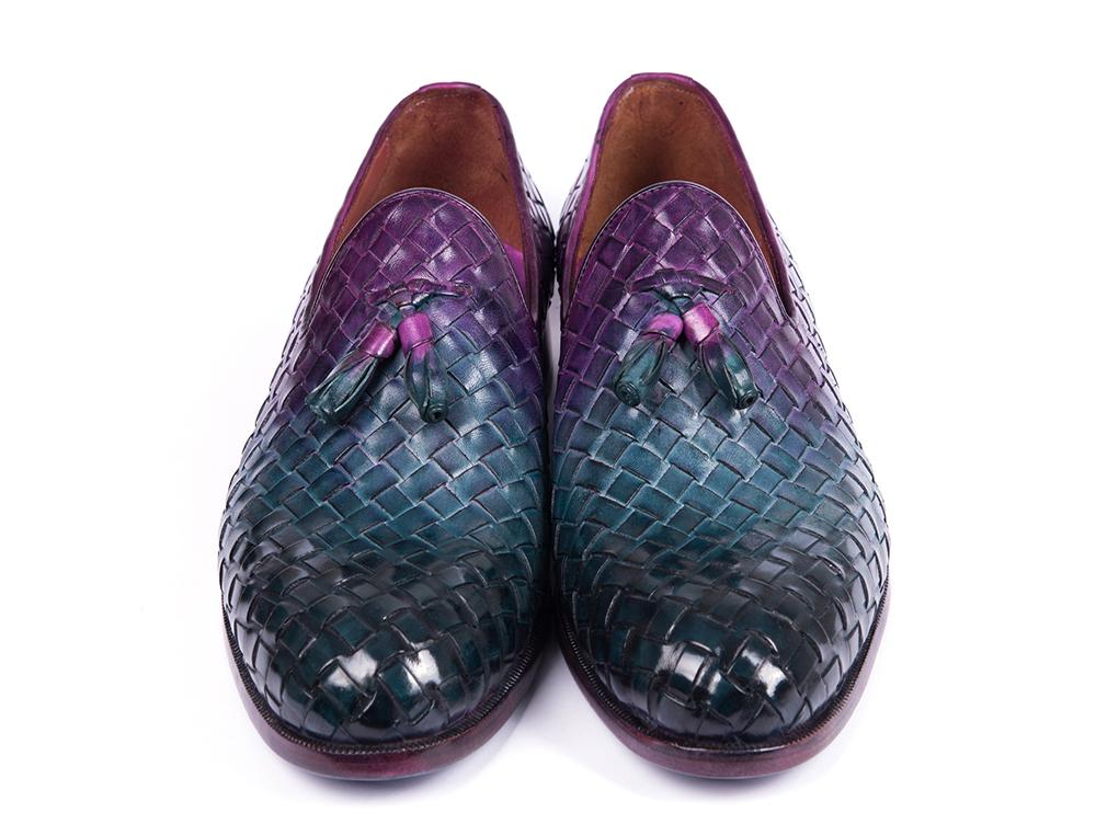 Paul Parkman Woven Leather Tassel Loafers Multicolor (ID#WVN88-MIX) - WKshoes